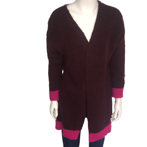 NWT Niccolai Cranberry & Fuchsia cardigan